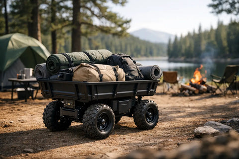 Powered Wagon for Camping Gear That Delivers
